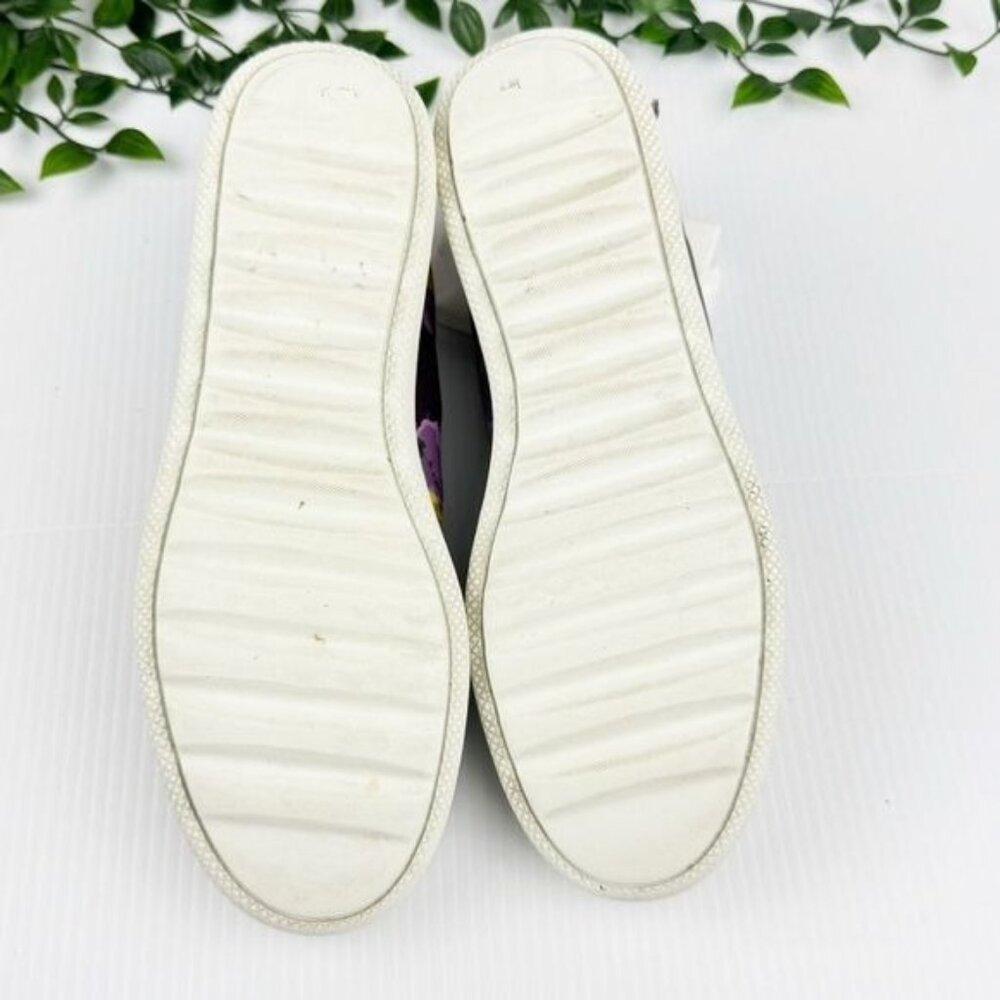 Coach Sneakers low-top platform sneakers Purple Floral 8.5 - Picture 8 of 11